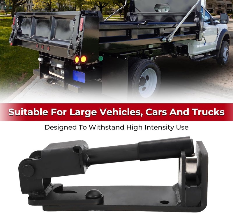Foruly for Dump Truck Latch Left-Side Replacement 1665643, Heavy-Duty Black Tailgate Lock Kit for Large Vehicles, Cars and Trucks with Metal Dump Bodie - Image 3
